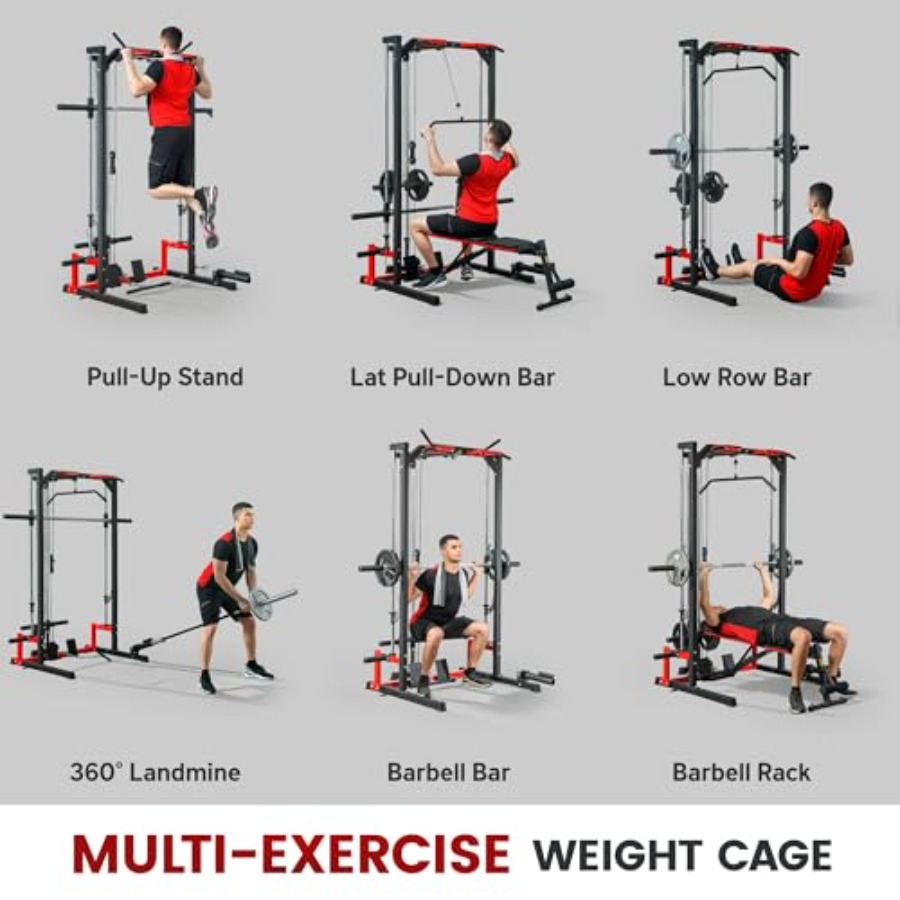Power Cage Smith Machine Multi - Pull Up Bar ulasan dan harga