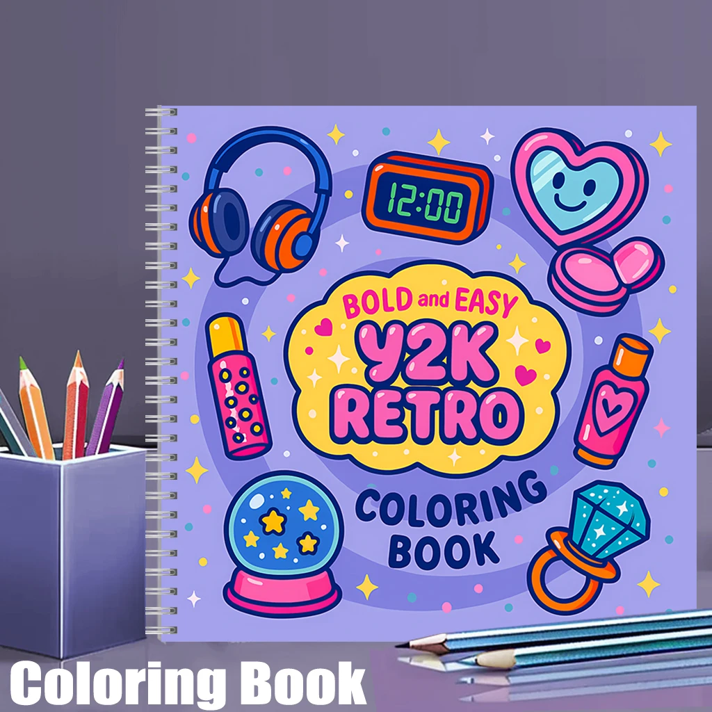 Easy Retro Coloring Book for A - Chalk Bag ulasan dan harga