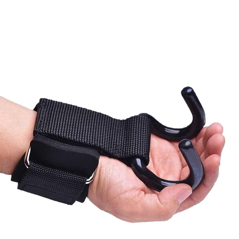 【F】2Pcs Weight Lifting Hooks H - Weightlifting Gloves ulasan dan harga