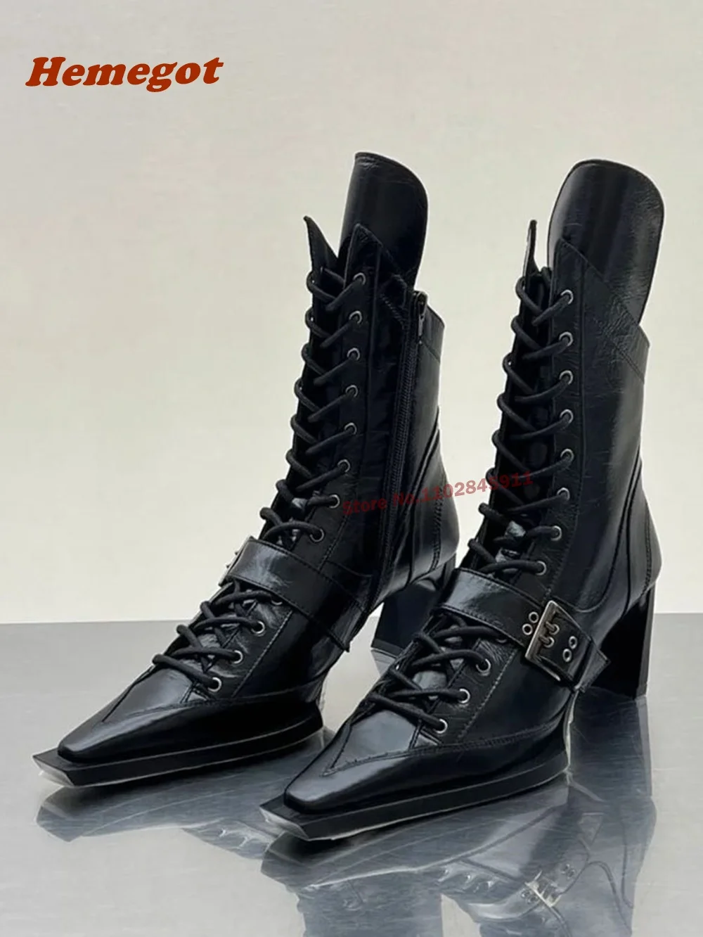Belt Buckle Black Ankle Boots  - Crossfit Belt ulasan dan harga