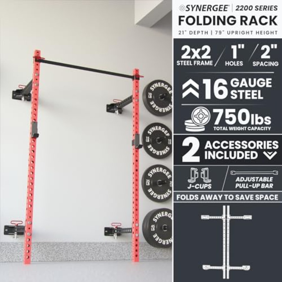 2200 Series Folding Squat Rack - Pull Up Bar ulasan dan harga