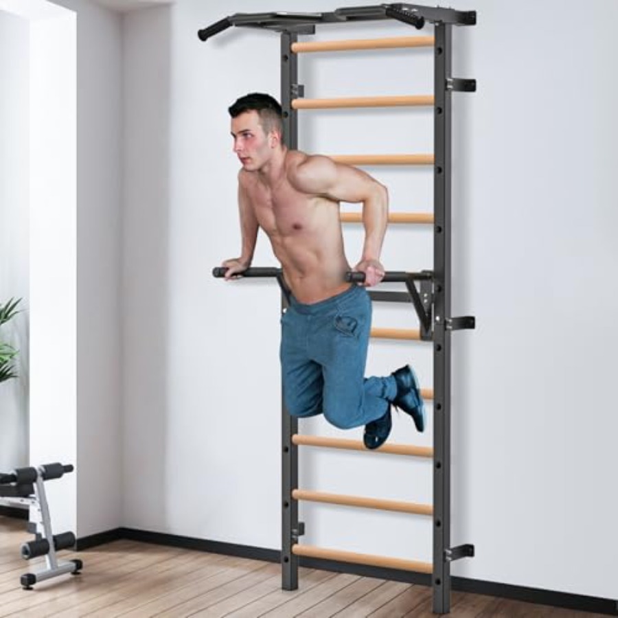 Wall Mounted Gymnastic Stall B - Pull Up Bar ulasan dan harga