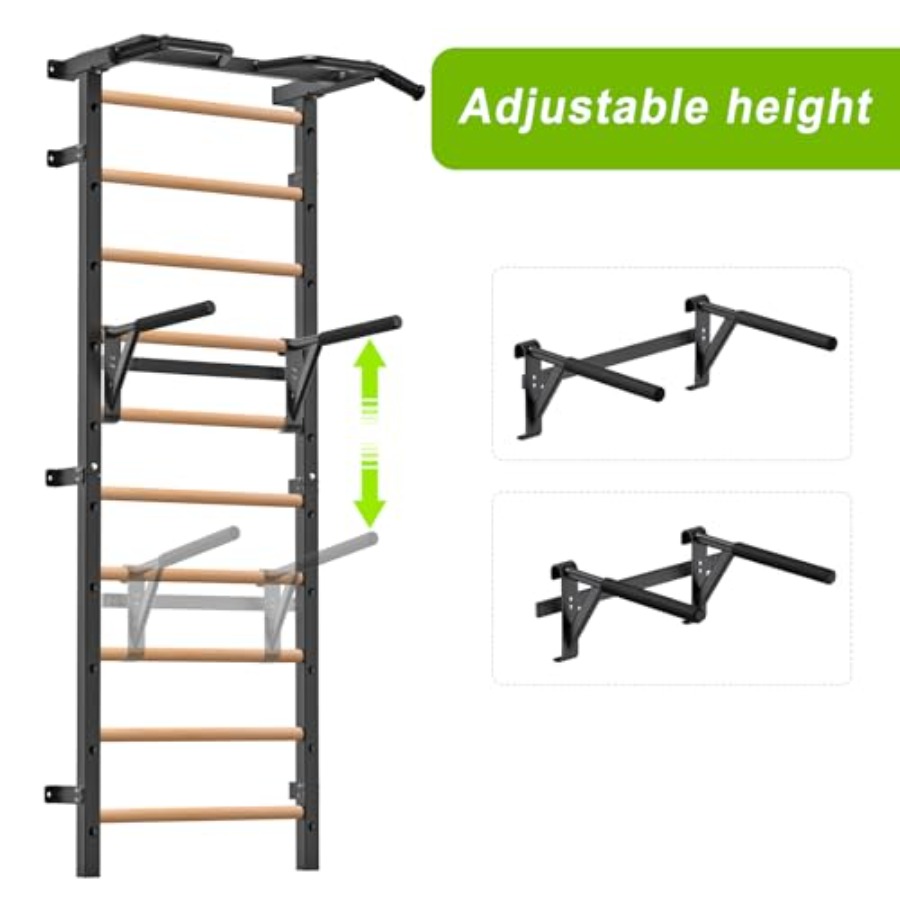 Wall Mounted Gymnastic Stall B - Pull Up Bar ulasan dan harga