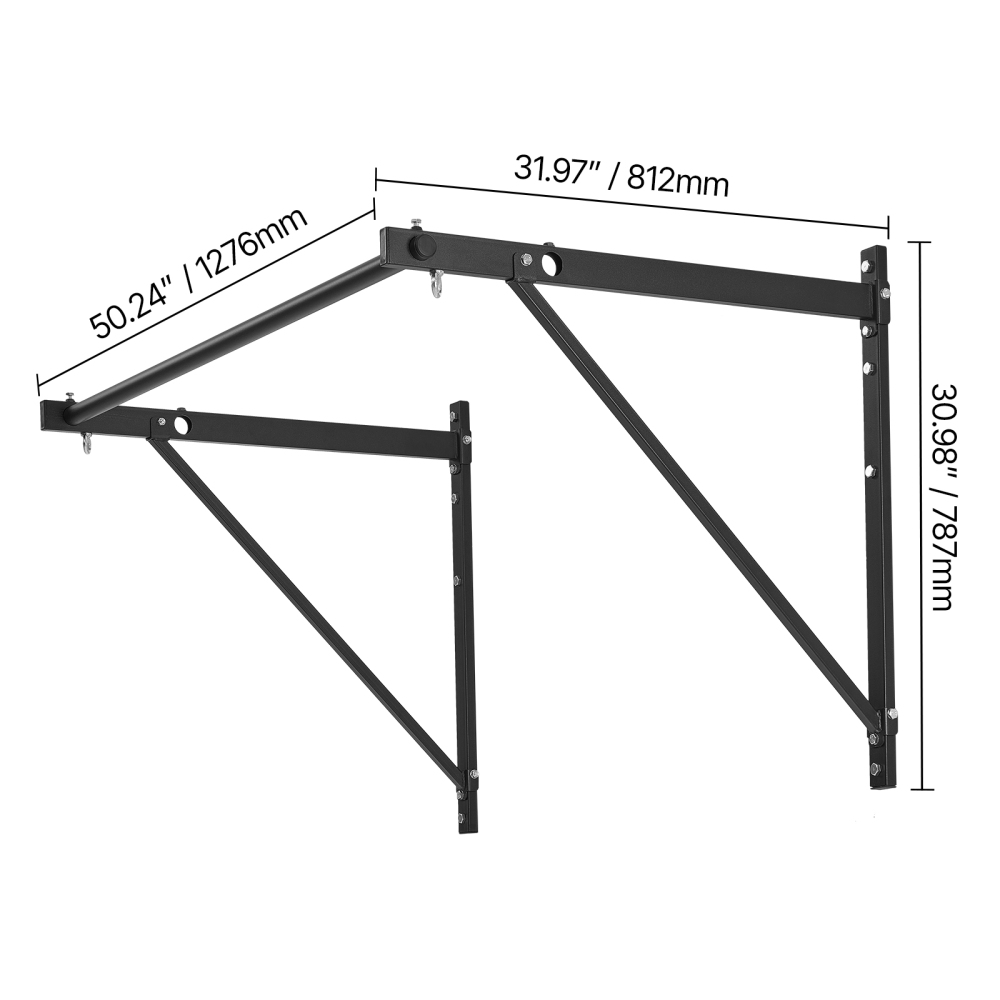 Ye Wall Mounted Heavy Duty Pul - Pull Up Bar ulasan dan harga
