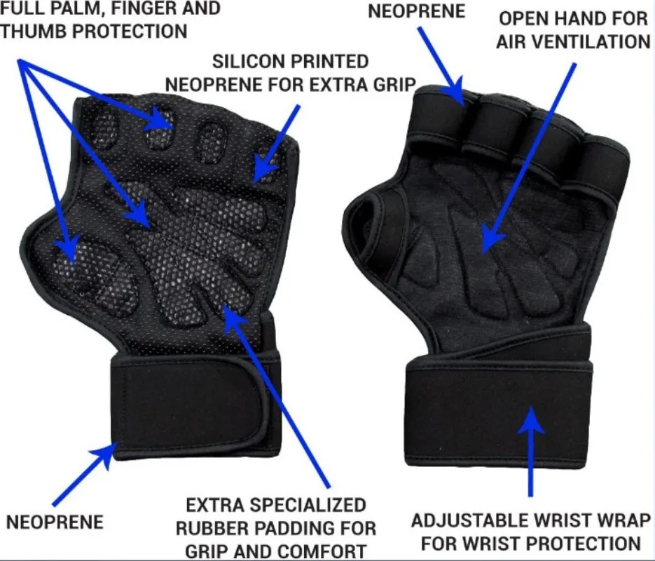 Men Women Half Finger Fitness  - Weightlifting Gloves ulasan dan harga