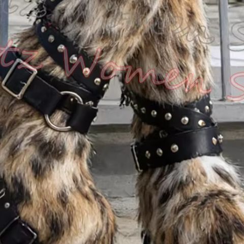 Leopord Furry Knee High Boot P - Crossfit Belt ulasan dan harga