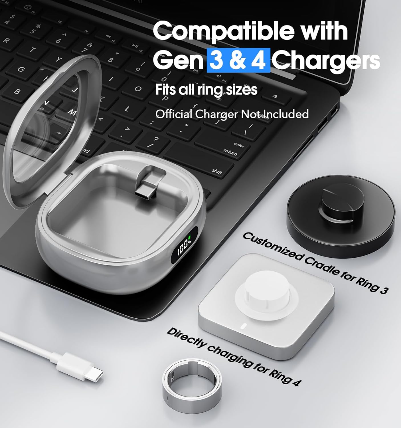 Smart Ring Charging Case Porta - Gymnastic Ring ulasan dan harga