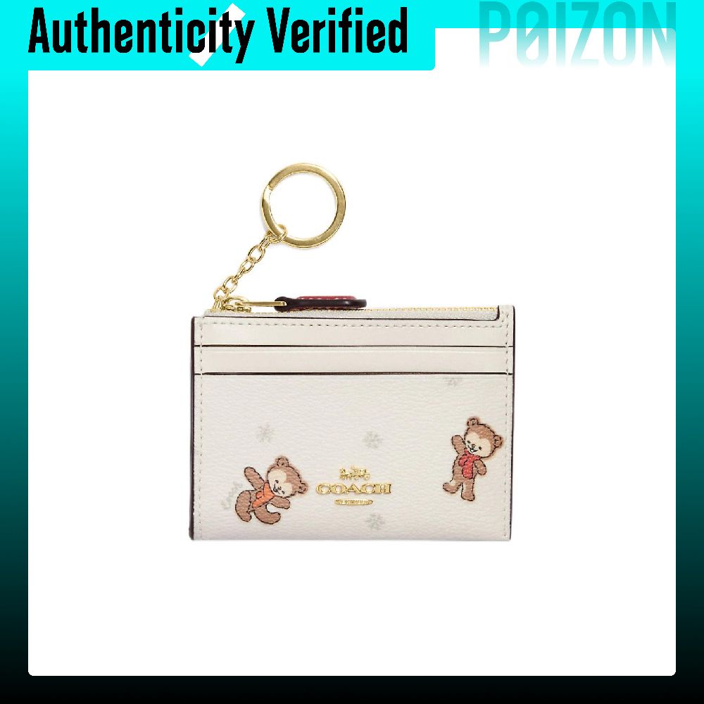 COACH Skinny Id Case Coated Ca - Chalk Bag ulasan dan harga