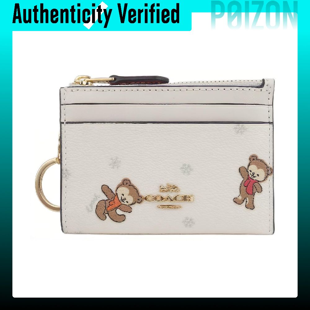 COACH Skinny Id Case Coated Ca - Chalk Bag ulasan dan harga