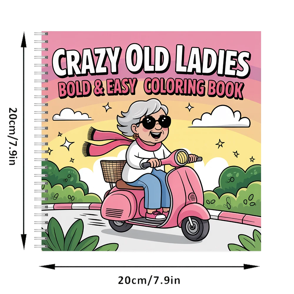Crazy Old Ladies Coloring Book - Chalk Bag ulasan dan harga