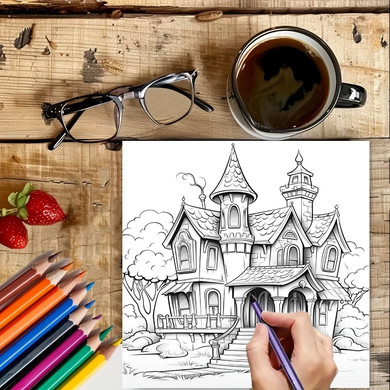 Haunted House Coloring Book fo - Chalk Bag ulasan dan harga