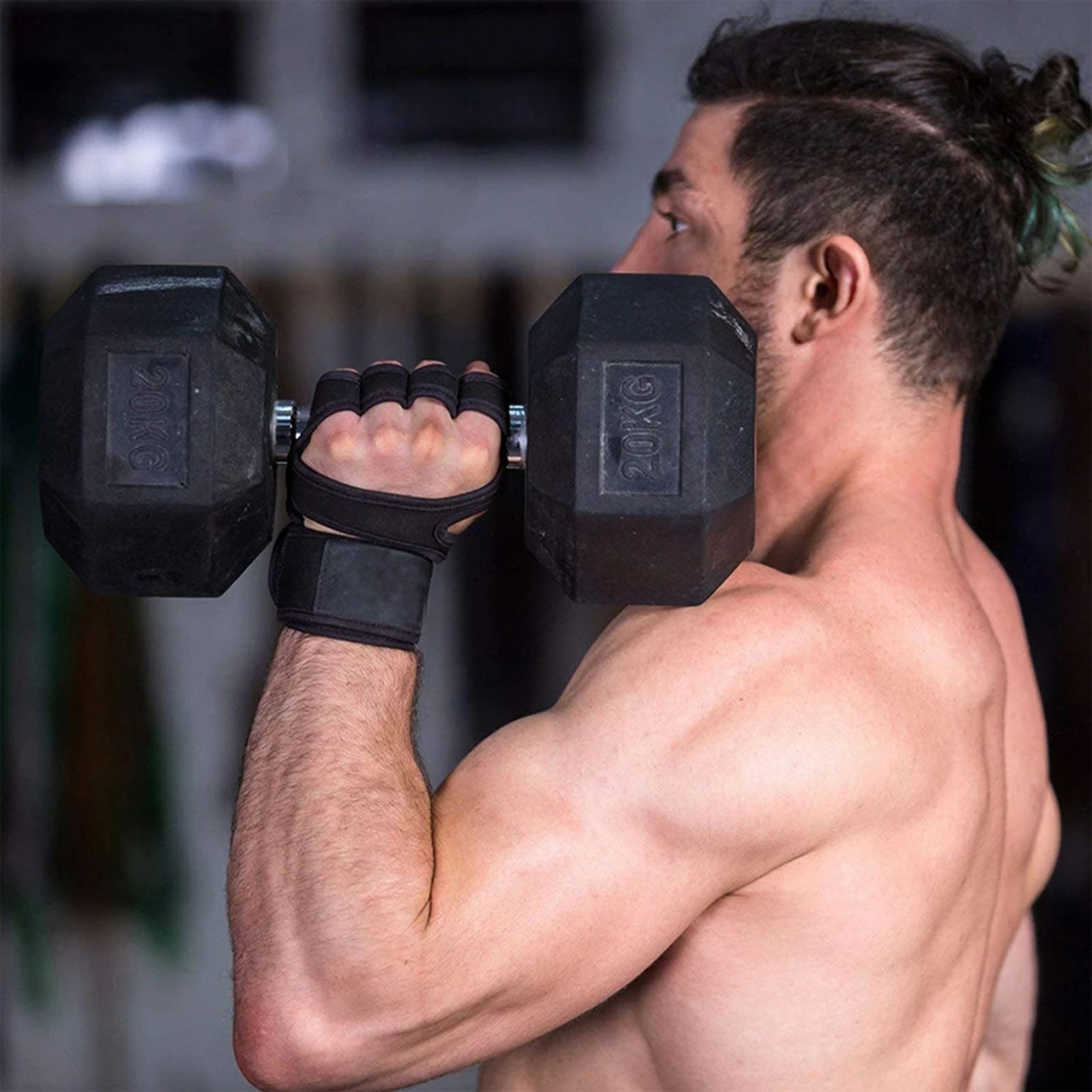 1 pair Sports cross training c - Weightlifting Gloves ulasan dan harga