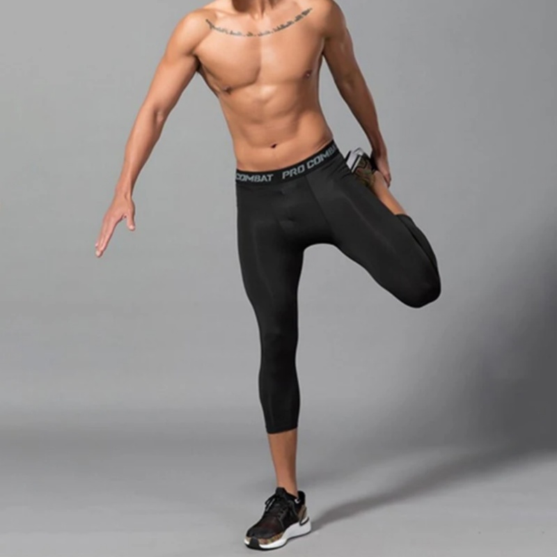 Men Running Leggings Quick Dry - Crossfit Victory ulasan dan harga