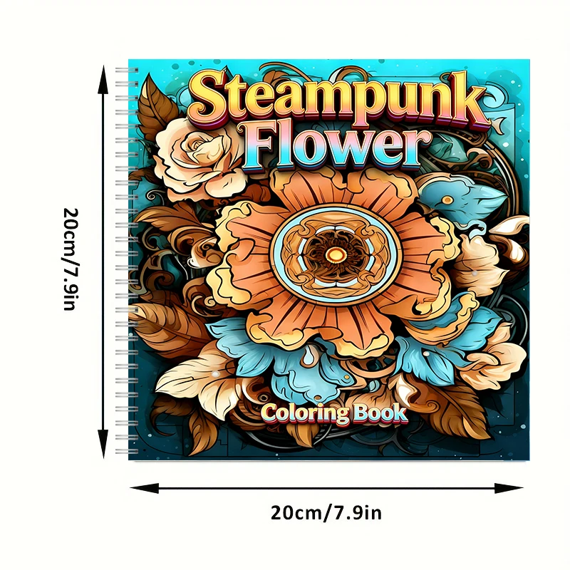 Coloring Book Steampunk Flower - Chalk Bag ulasan dan harga