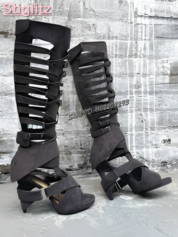 Retro Cross-tied Roman Sandals - Crossfit Belt ulasan dan harga