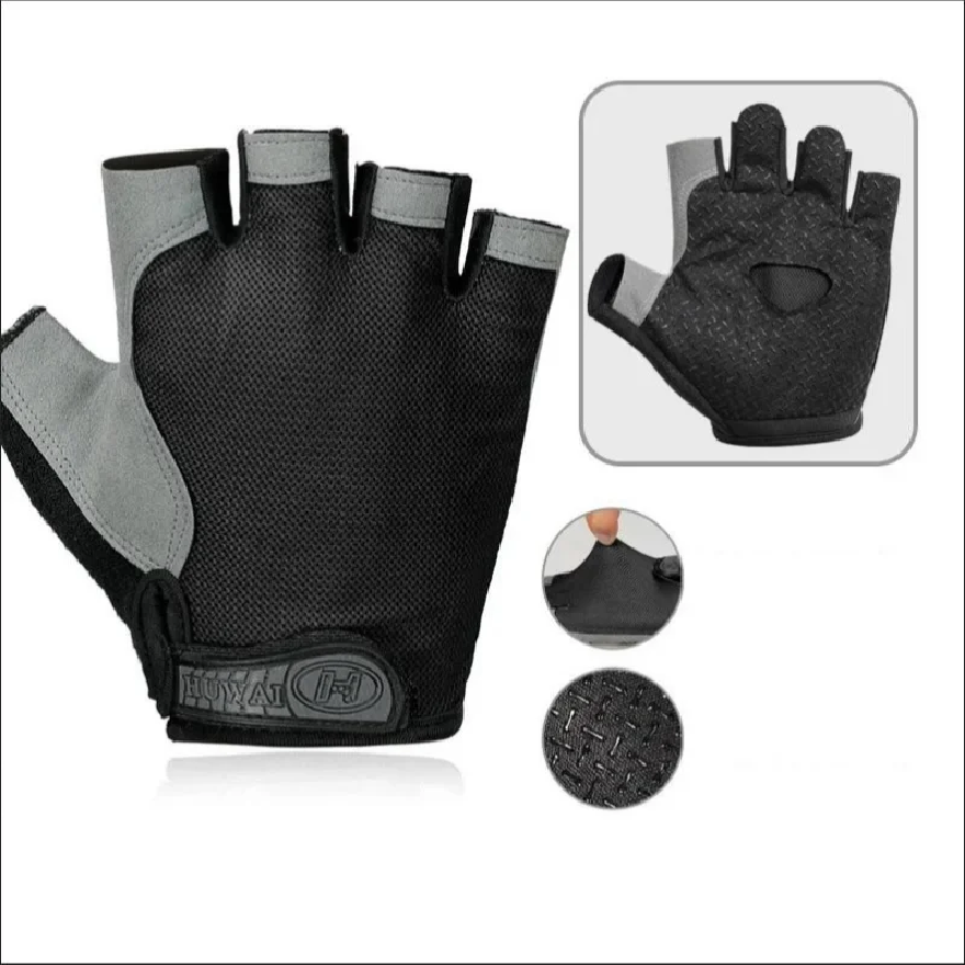 Gym Gloves Fingerless Gloves A - Weightlifting Gloves ulasan dan harga
