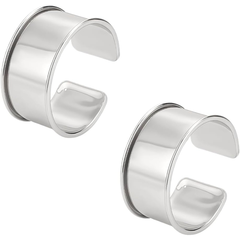 2pcs Platinum Grooved Bangles  - Wrist Wraps ulasan dan harga