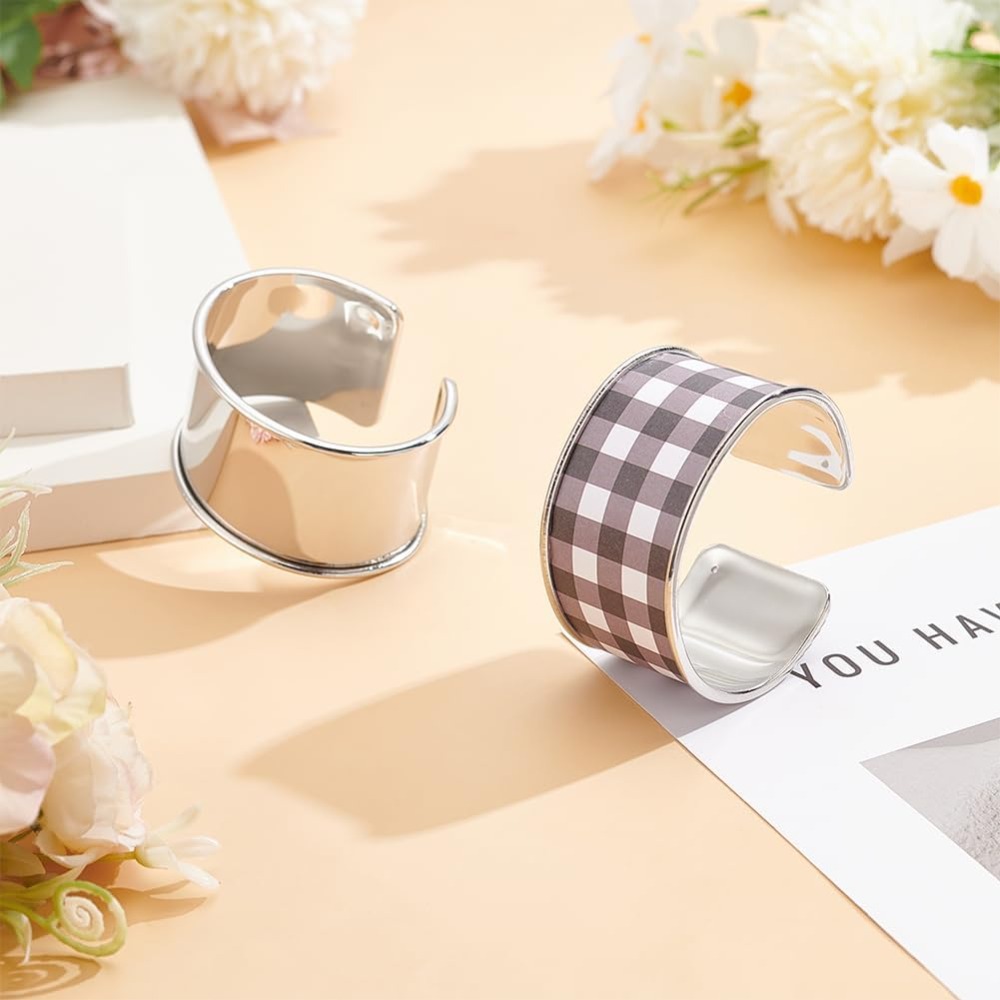 2pcs Platinum Grooved Bangles  - Wrist Wraps ulasan dan harga