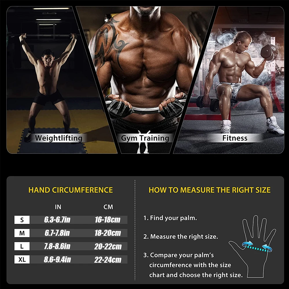 1Pair Half Finger Gym Fitness  - Weightlifting Gloves ulasan dan harga