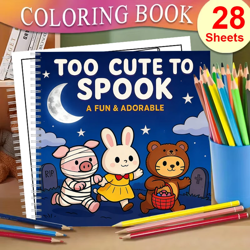 Too Cute to Spook Coloring Boo - Chalk Bag ulasan dan harga