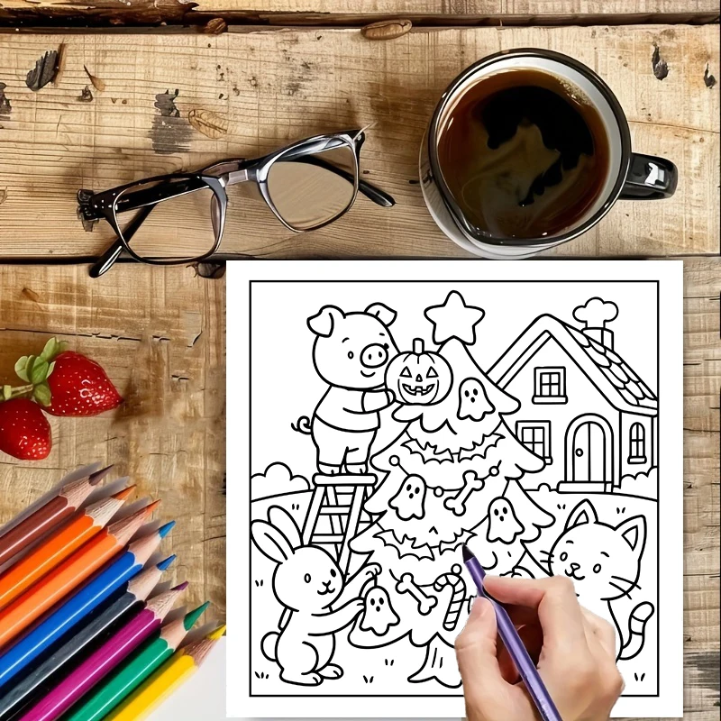 Too Cute to Spook Coloring Boo - Chalk Bag ulasan dan harga
